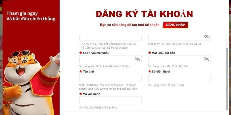 Đăng ký không thể đơn giản hơn với các bước cụ thể